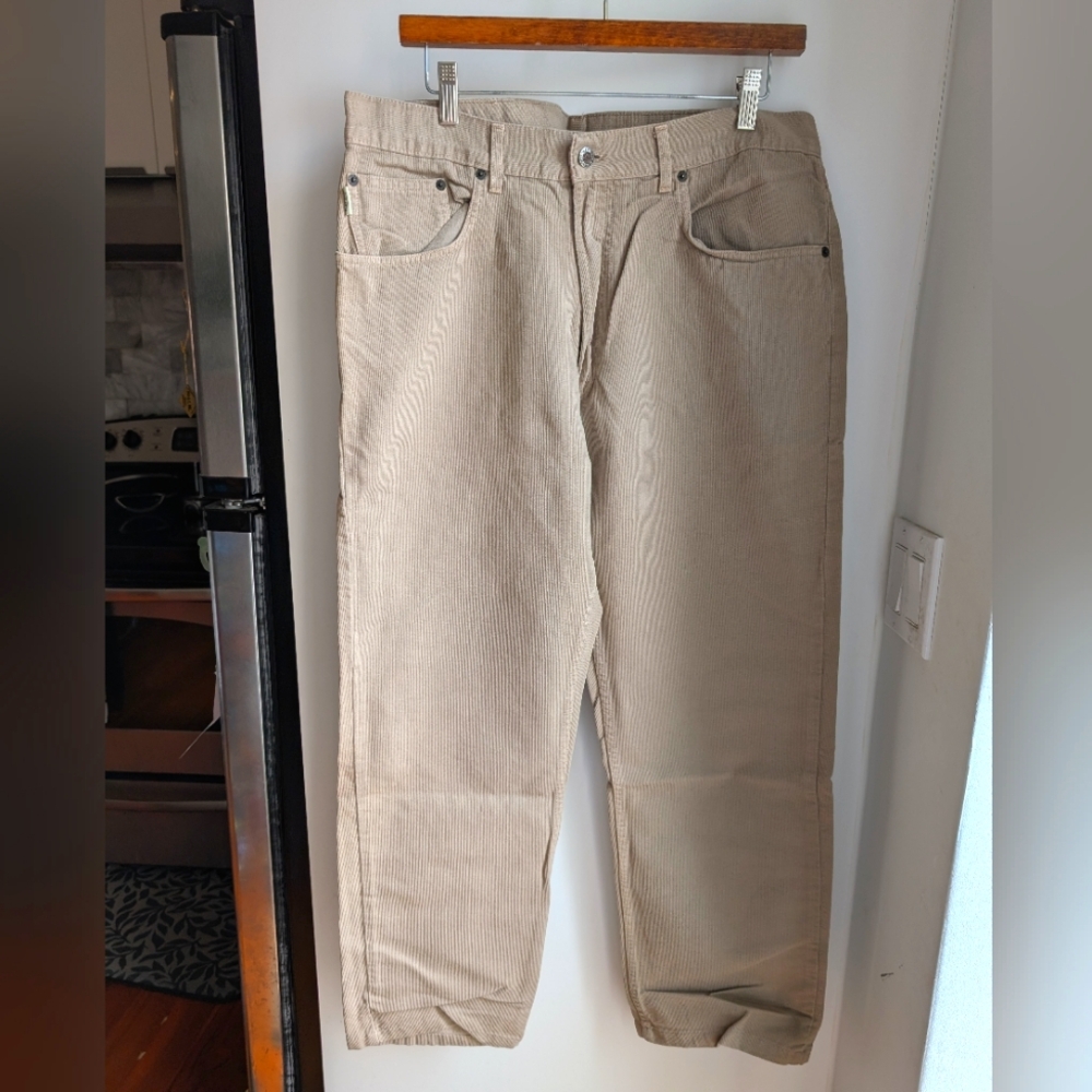 Vintage Part Two Corduroy Pants Pinwale MADE IN ITALY Men's sz 36  100% cotton